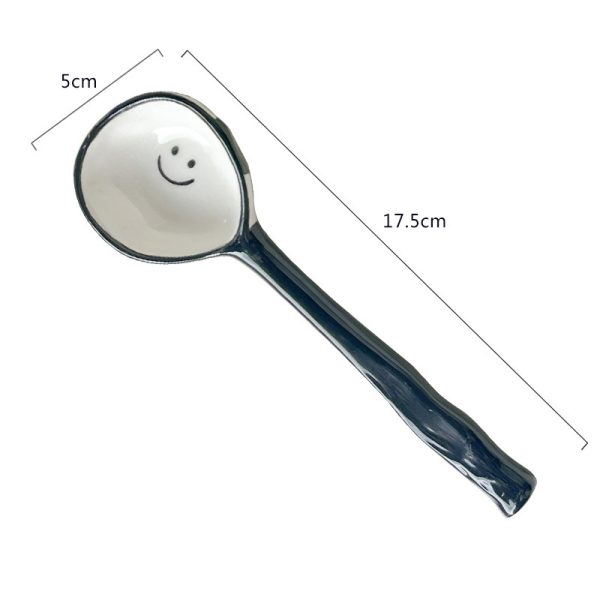 Home Tableware Dessert Hand Drawn Spoon