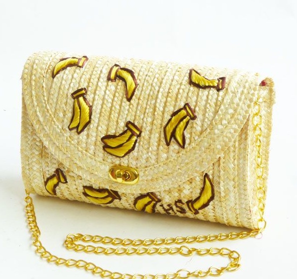 Cherry straw bag