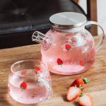 Strawberry Heat-Resistant Glass Teapot & Cup Collection