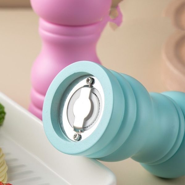 Household Oak Ceramic Grinding Seasoning Pot