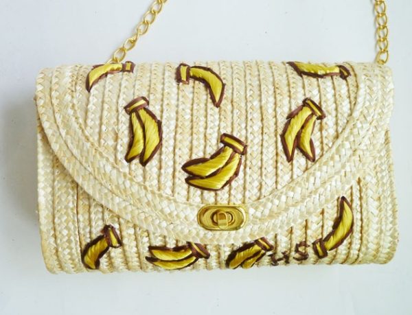 Cherry straw bag