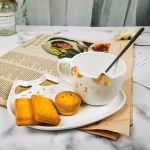 Cute Cat Ceramic Mug & Snack Tray Set