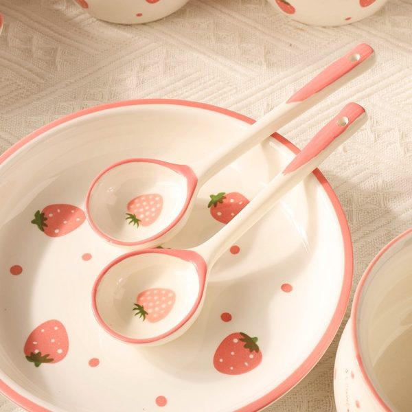 Strawberry Bowls And Dishes Tableware Set