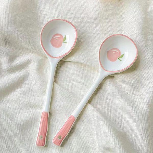 Home Tableware Dessert Hand Drawn Spoon