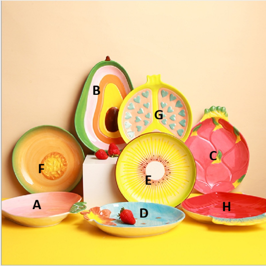 Creative Fruit Ceramic Plate