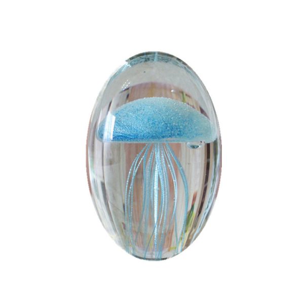 Crystal Glass Marine Jellyfish Ornament