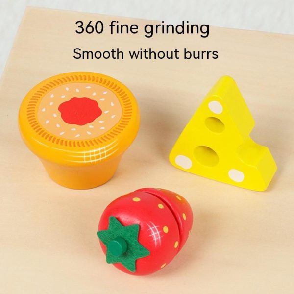 Wooden Emulational Fruit Vegetables Cutting Toy