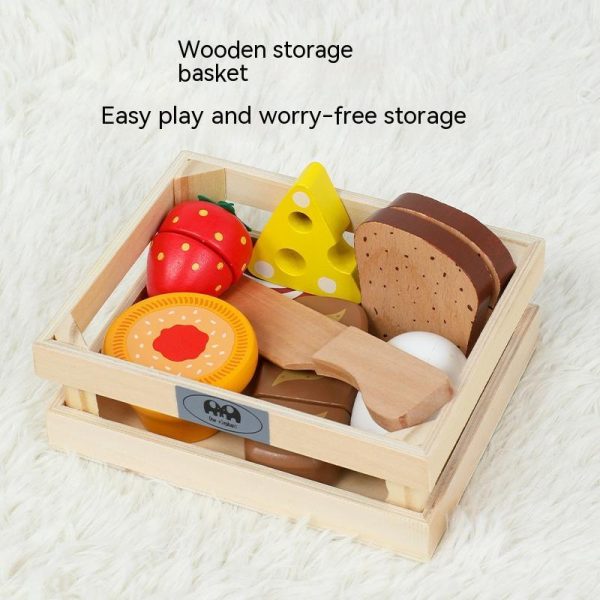 Wooden Emulational Fruit Vegetables Cutting Toy