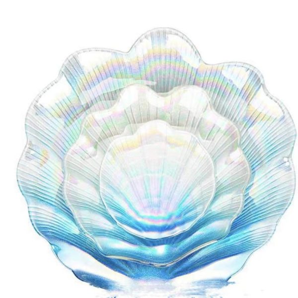 Ocean Pearl Glass Seashell Dish