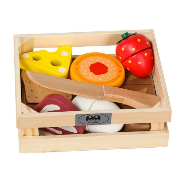 Wooden Emulational Fruit Vegetables Cutting Toy