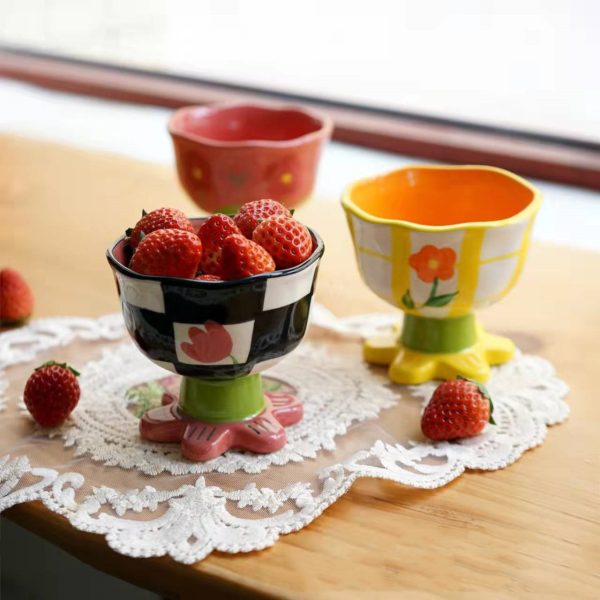 Flower Ceramic Goblet
