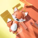 DIY Leather Fox Keychain Kit