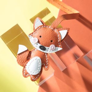 DIY Leather Fox Keychain Kit