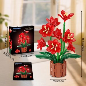 Amaryllis Flower Building Block Set – 503 Pieces