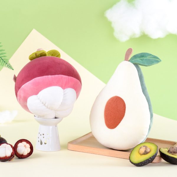 Kawaii Fruit Plush Pillow – Cute Soft Cushion Toy