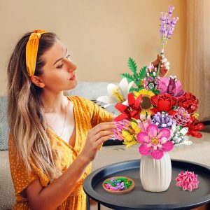Botanical Flower Collection Building Block Set