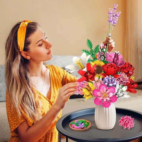 Botanical Flower Collection Building Block Set