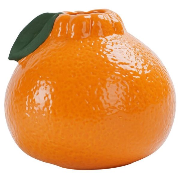Orange Ceramic Mini Vase