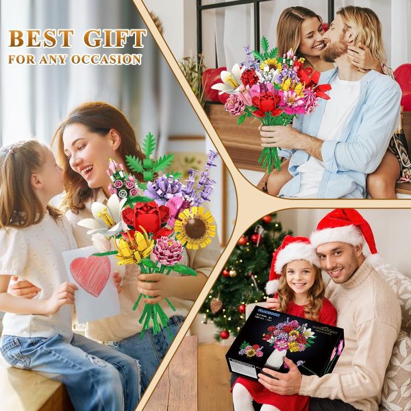 Botanical Flower Collection Building Block Set