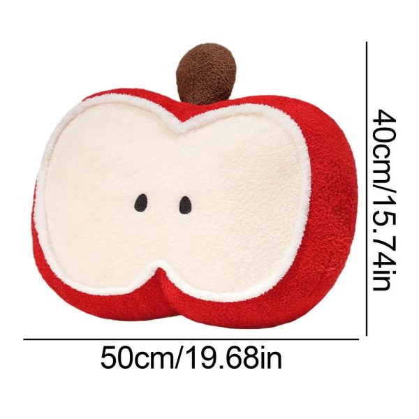 Fruit-Apple Shaped Lumbar Support Cushion for Kids and Adults