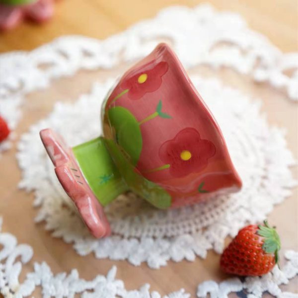 Flower Ceramic Goblet