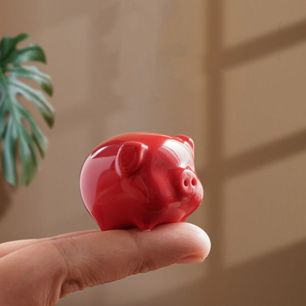 Cute Ceramic Pig Ornament