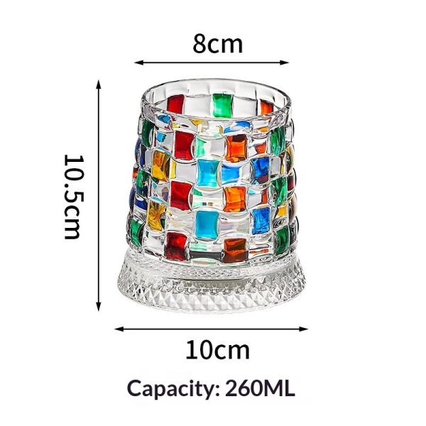 Painted Stress-Relief Rotating Whiskey Glass