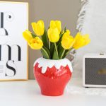 Strawberry Ceramic Vase