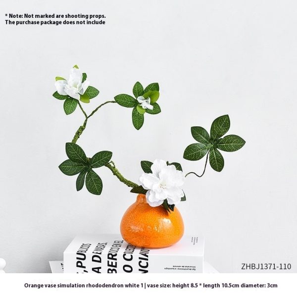 Orange Ceramic Mini Vase