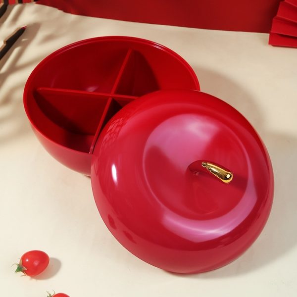 Apple-Shaped Candy & Snack Bowl