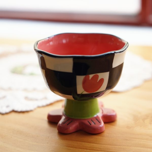 Flower Ceramic Goblet