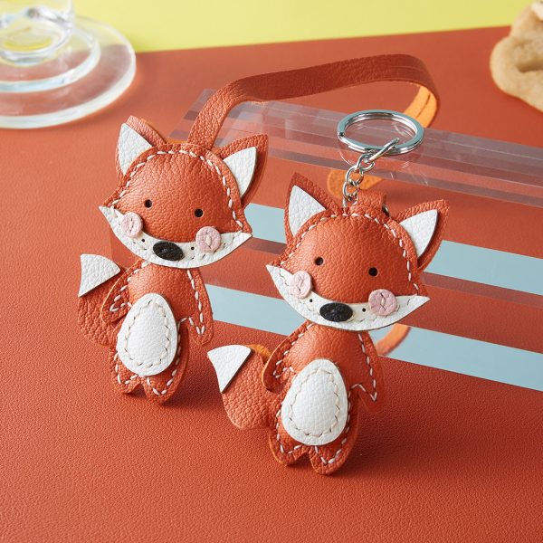 DIY Leather Fox Keychain Kit