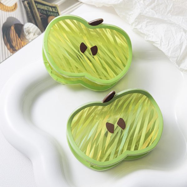 Cute Green Apple Claw Clip