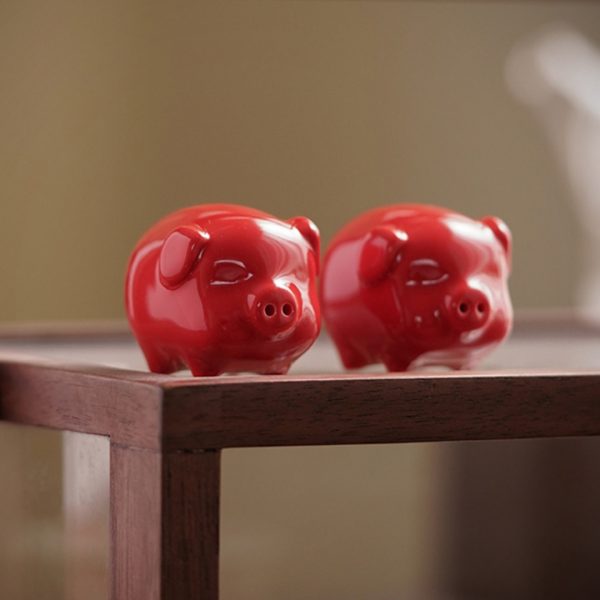 Cute Ceramic Pig Ornament