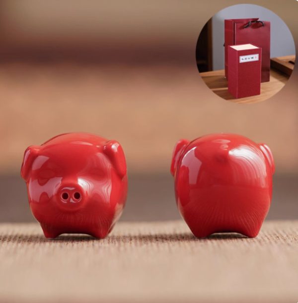 Cute Ceramic Pig Ornament