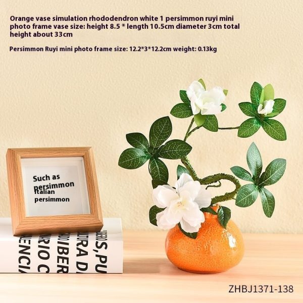 Orange Ceramic Mini Vase