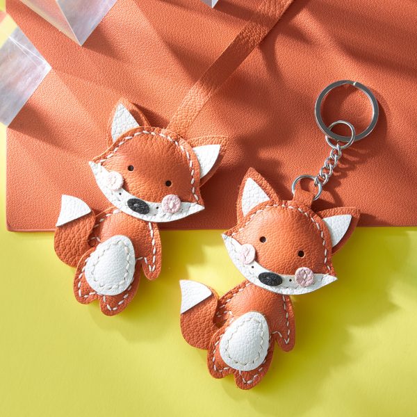 DIY Leather Fox Keychain Kit