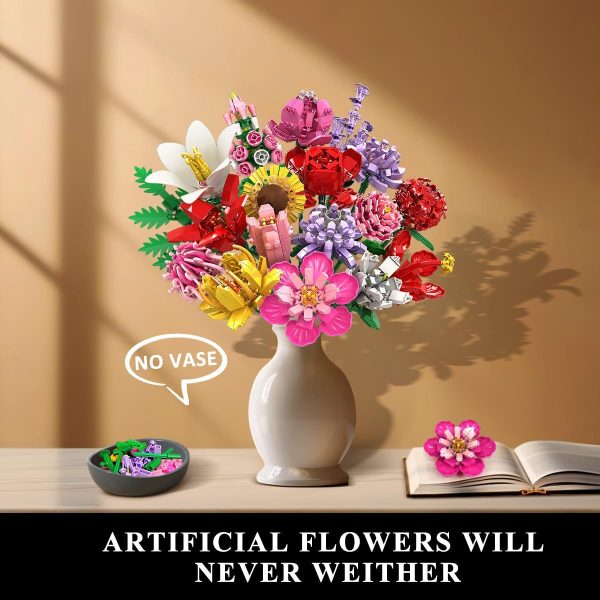 Botanical Flower Collection Building Block Set