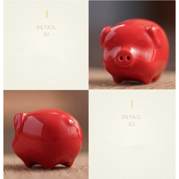 Cute Ceramic Pig Ornament