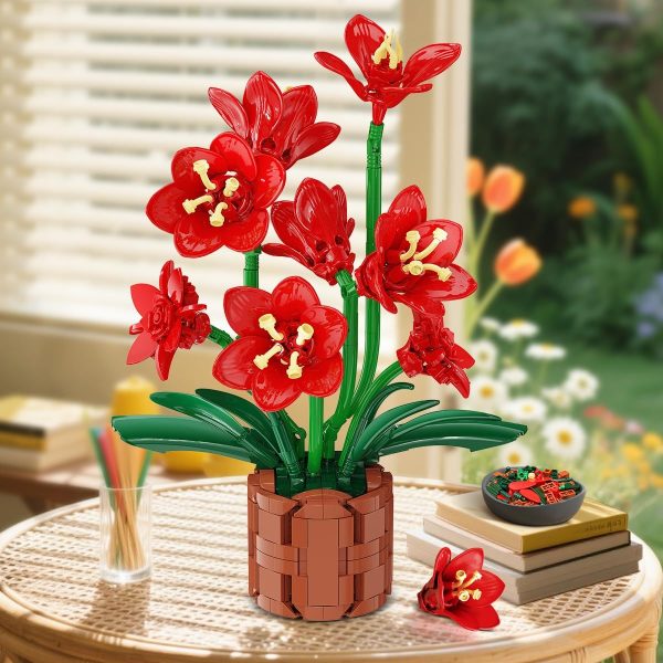 Amaryllis Flower Building Block Set – 503 Pieces