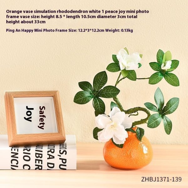 Orange Ceramic Mini Vase