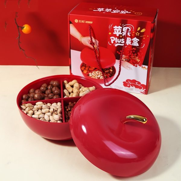 Apple-Shaped Candy & Snack Bowl