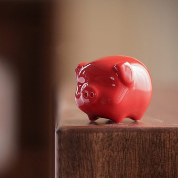 Cute Ceramic Pig Ornament