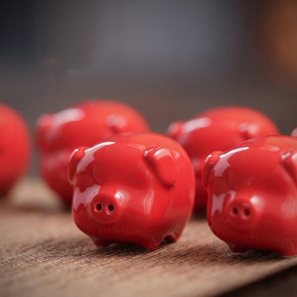 Cute Ceramic Pig Ornament