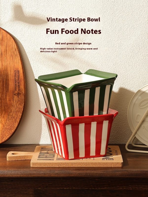 Fries-Shape Popcorn Bowl