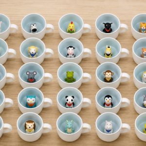 Animal cup in ceramic 3D cup