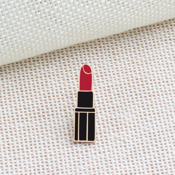 Lipstick Cartoon Brooch