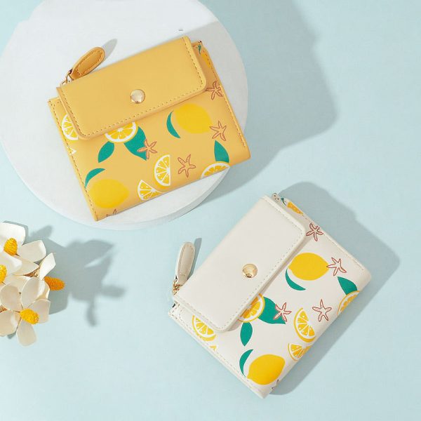 Citrus Tri-Fold Wallet Coin Purse