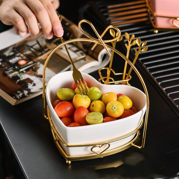 Heart-Shaped Fruit Bowl Set