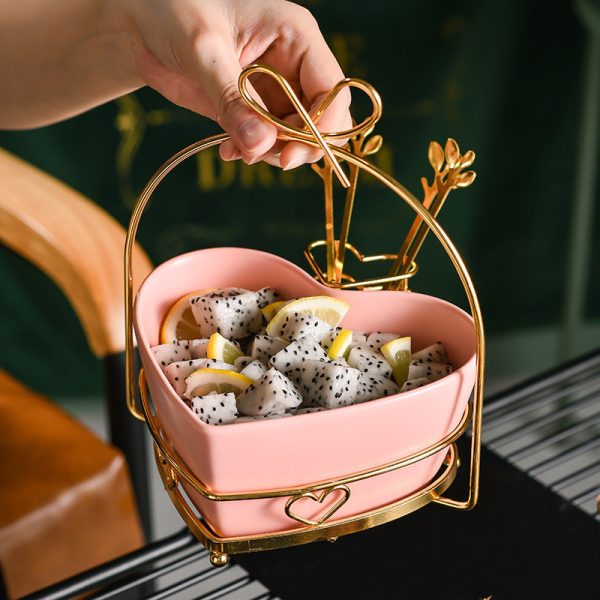 Heart-Shaped Fruit Bowl Set